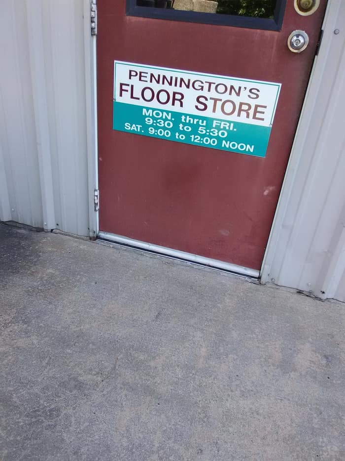 Pennington’s Floor Store — customer photo