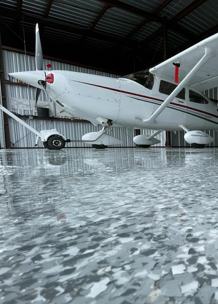 Satin Finish Epoxy Flooring — customer photo