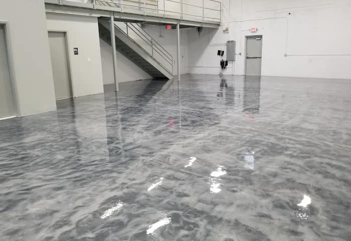 Satin Finish Epoxy Flooring — customer photo