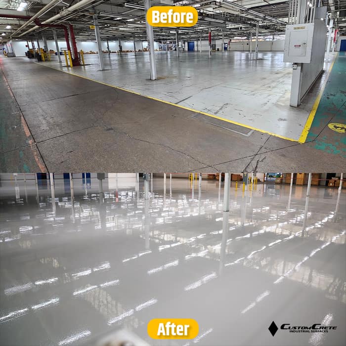CustomCrete Industrial Surfaces — customer photo