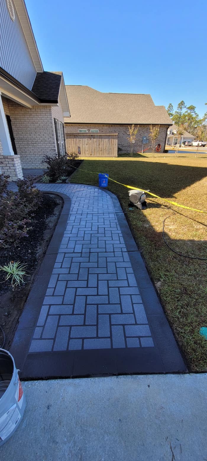 Decorative Concrete Designs — customer photo