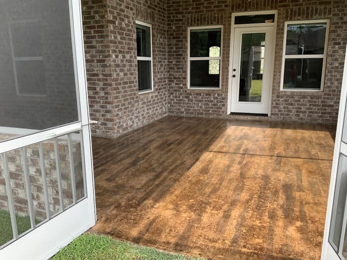 Decorative Concrete Designs — customer photo