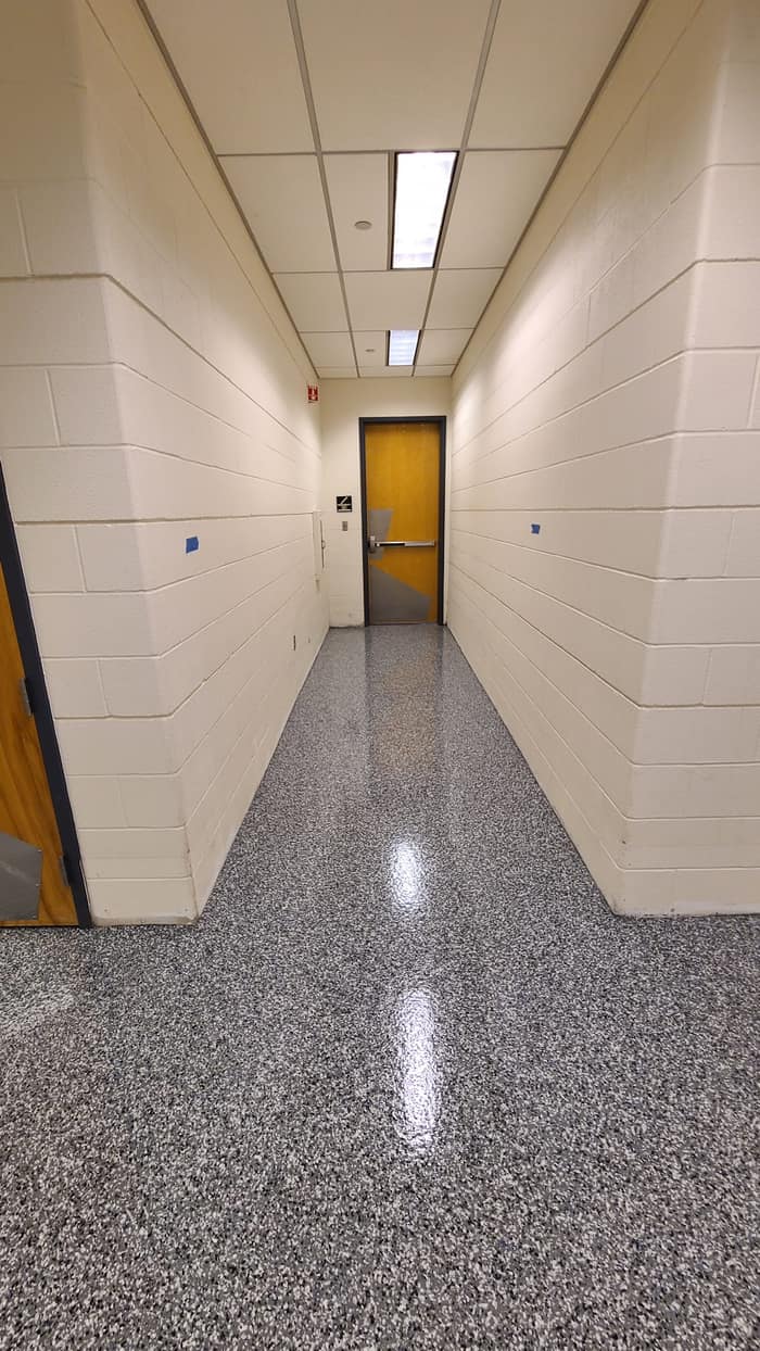 Brown Epoxy Flooring — customer photo