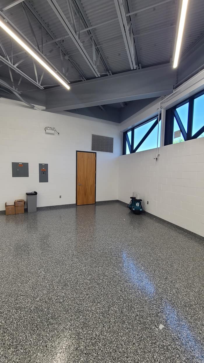 Brown Epoxy Flooring — customer photo