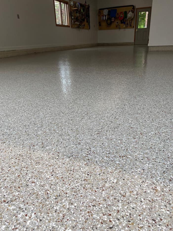 Brown Epoxy Flooring — customer photo