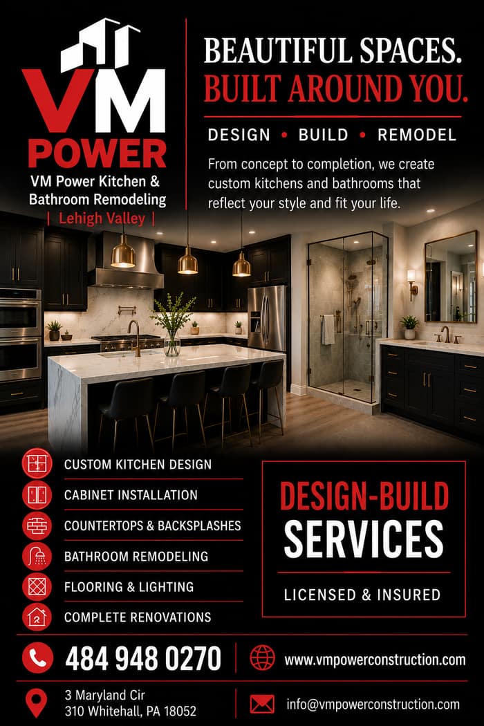 VM Power Kitchen & Bathroom Remodeling | Lehigh Valley — customer photo