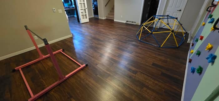 Transparent Flooring Install Design And Epoxy — customer photo