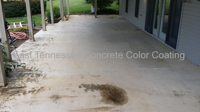 East Tennessee Concrete Color Coating — customer photo