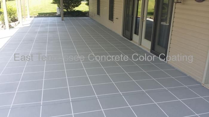 East Tennessee Concrete Color Coating — customer photo
