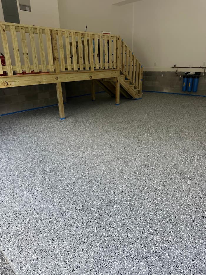 EPOXY FLOORS AND DOORS — customer photo