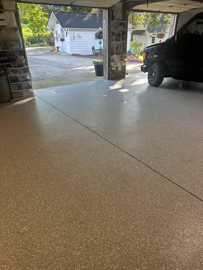 EPOXY FLOORS AND DOORS — customer photo