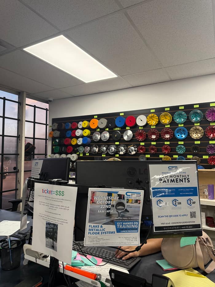 Concrete Floor Shop — customer photo