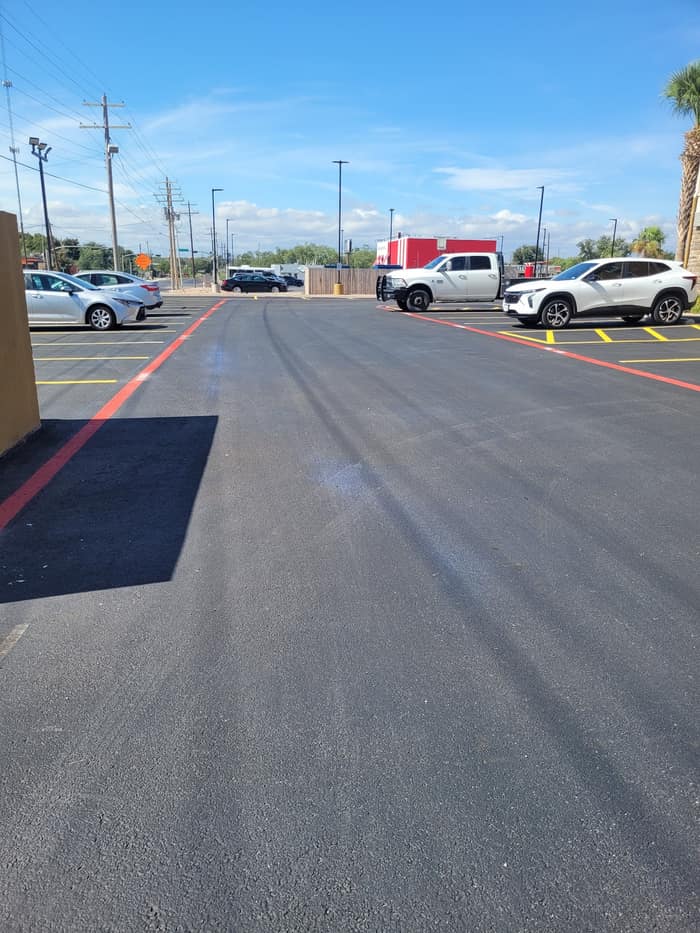 Quality Striping and Seal Coat — customer photo