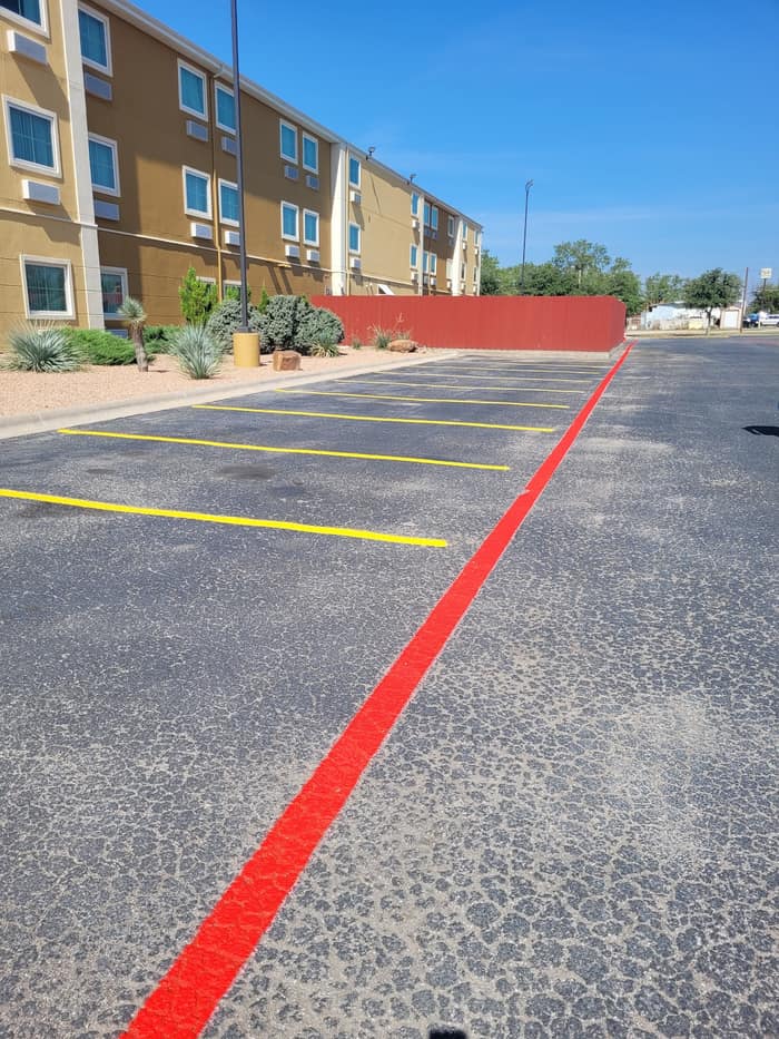 Quality Striping and Seal Coat — customer photo