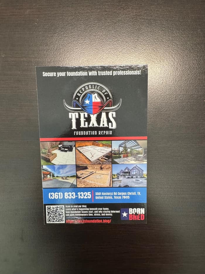 Republic of Texas Foundation Repair — customer photo