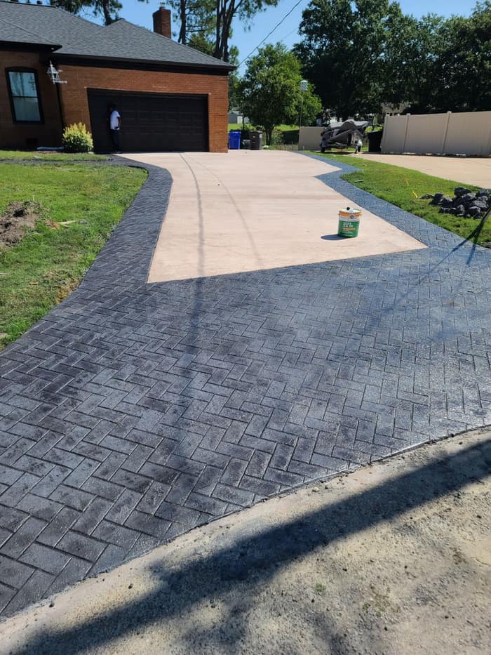 Concrete Virginia Beach | Stamped Concrete Virginia — customer photo