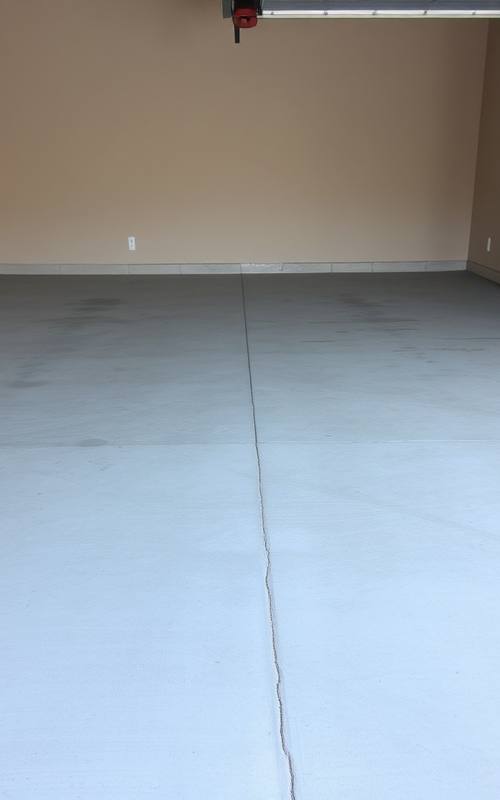 Sample residential garage floor